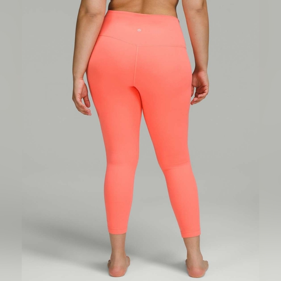 Lululemon Align High-Rise Pant 25"Raspberry Cream Sz 10 - Picture 3 of 6